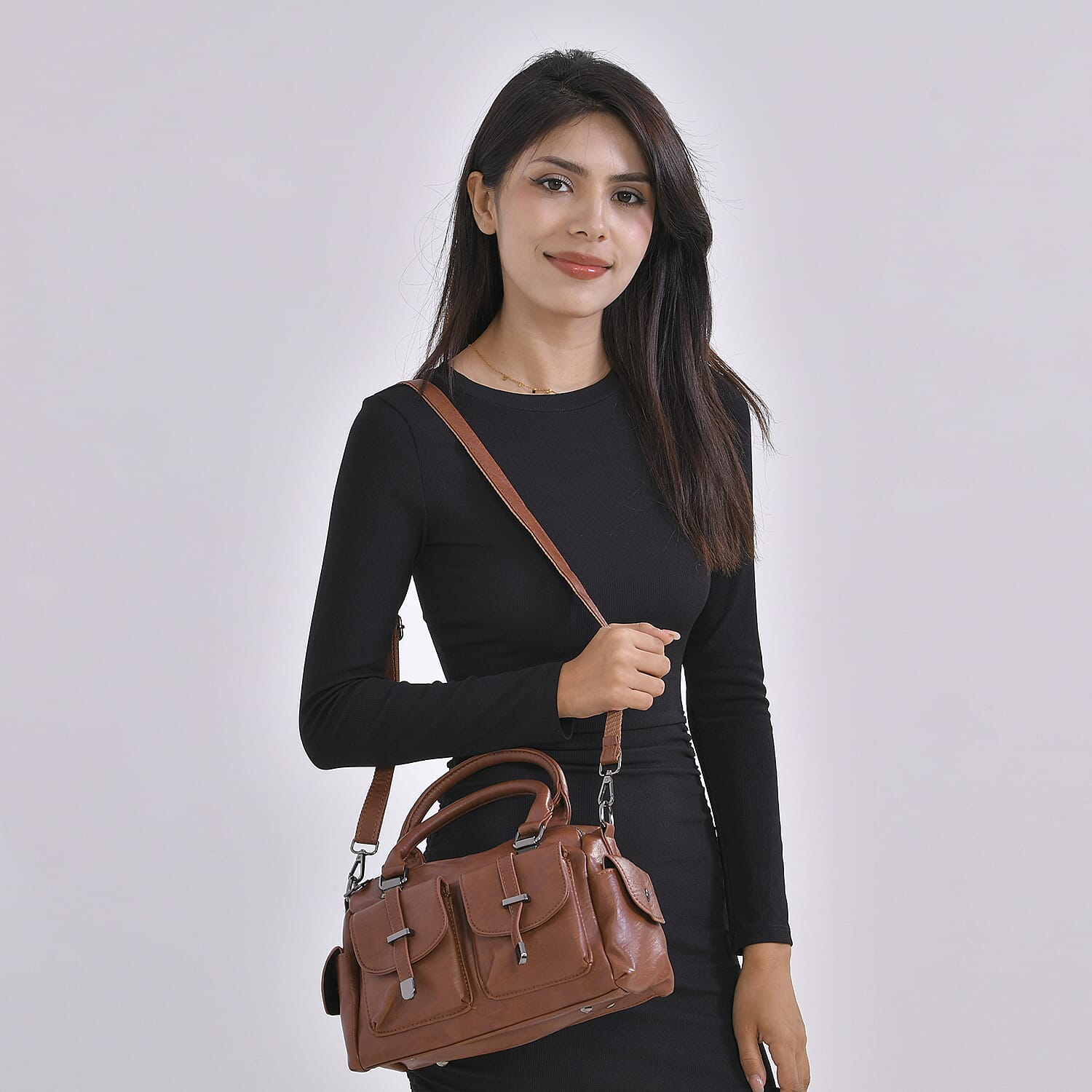 Womens Multi-Pocket Crossbody Bag 7767451 2
