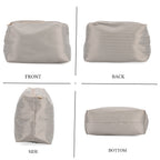 Trendy Graffiti Tote Bag with Mini Pouch - Brown - Multicolour