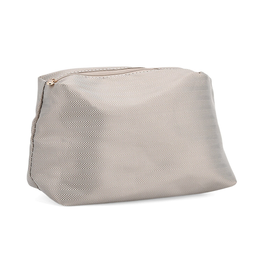 Trendy Graffiti Tote Bag with Mini Pouch - Yellow - Brown