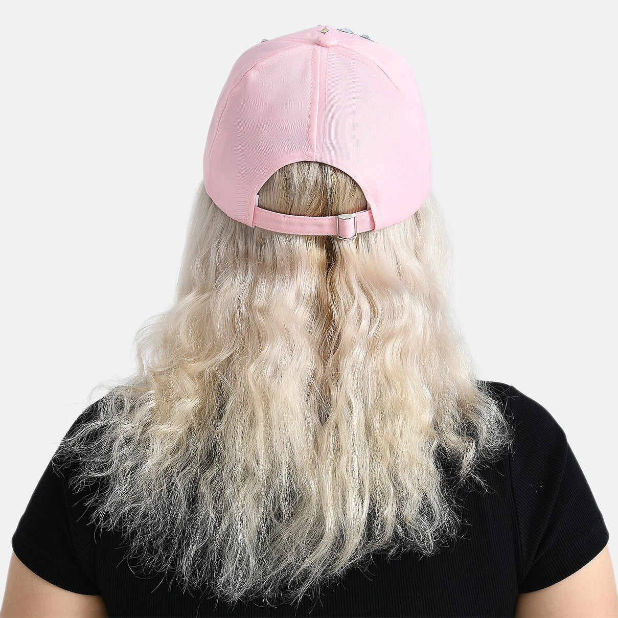 Butterfly Design Baseball Cap (57 Cm) - Pink &amp; White 8223015 6