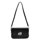 Sling Shoulder Bag with Adjustable Strap - Black