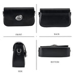Sling Shoulder Bag with Adjustable Strap - Black