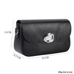 Sling Shoulder Bag with Adjustable Strap - Black