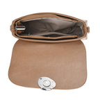 Sling Shoulder Bag with Adjustable Strap - Tan