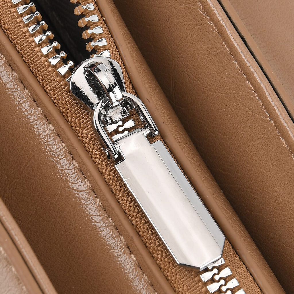 Sling Shoulder Bag with Adjustable Strap - Tan