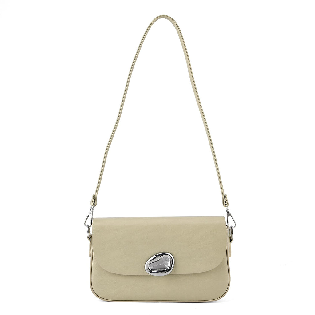 Sling Shoulder Bag with Adjustable Strap - Light Green