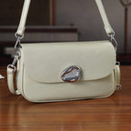 Sling Shoulder Bag with Adjustable Strap - Light Green