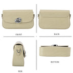 Sling Shoulder Bag with Adjustable Strap - Light Green