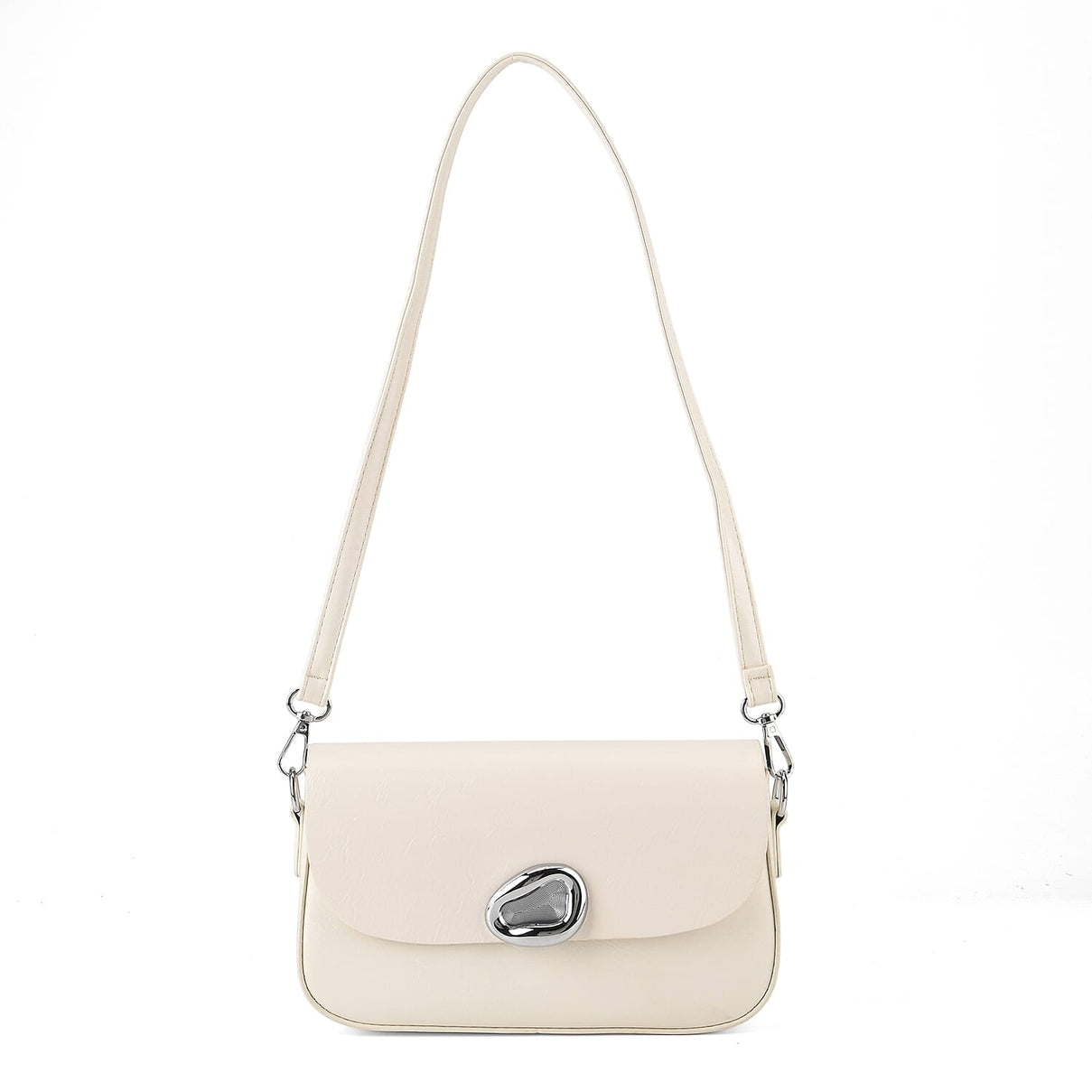 Sling Shoulder Bag with Adjustable Strap - Cream 8445301 0