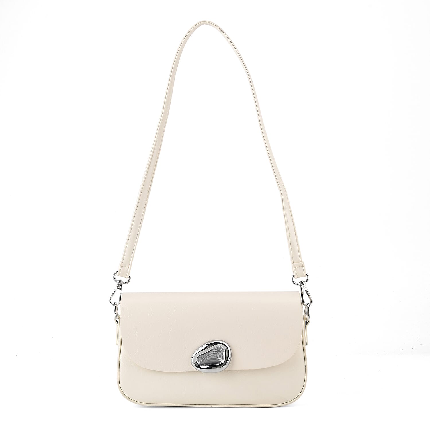 Sling Shoulder Bag with Adjustable Strap - Cream 8445301 0