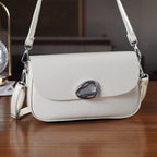 Sling Shoulder Bag with Adjustable Strap - Cream