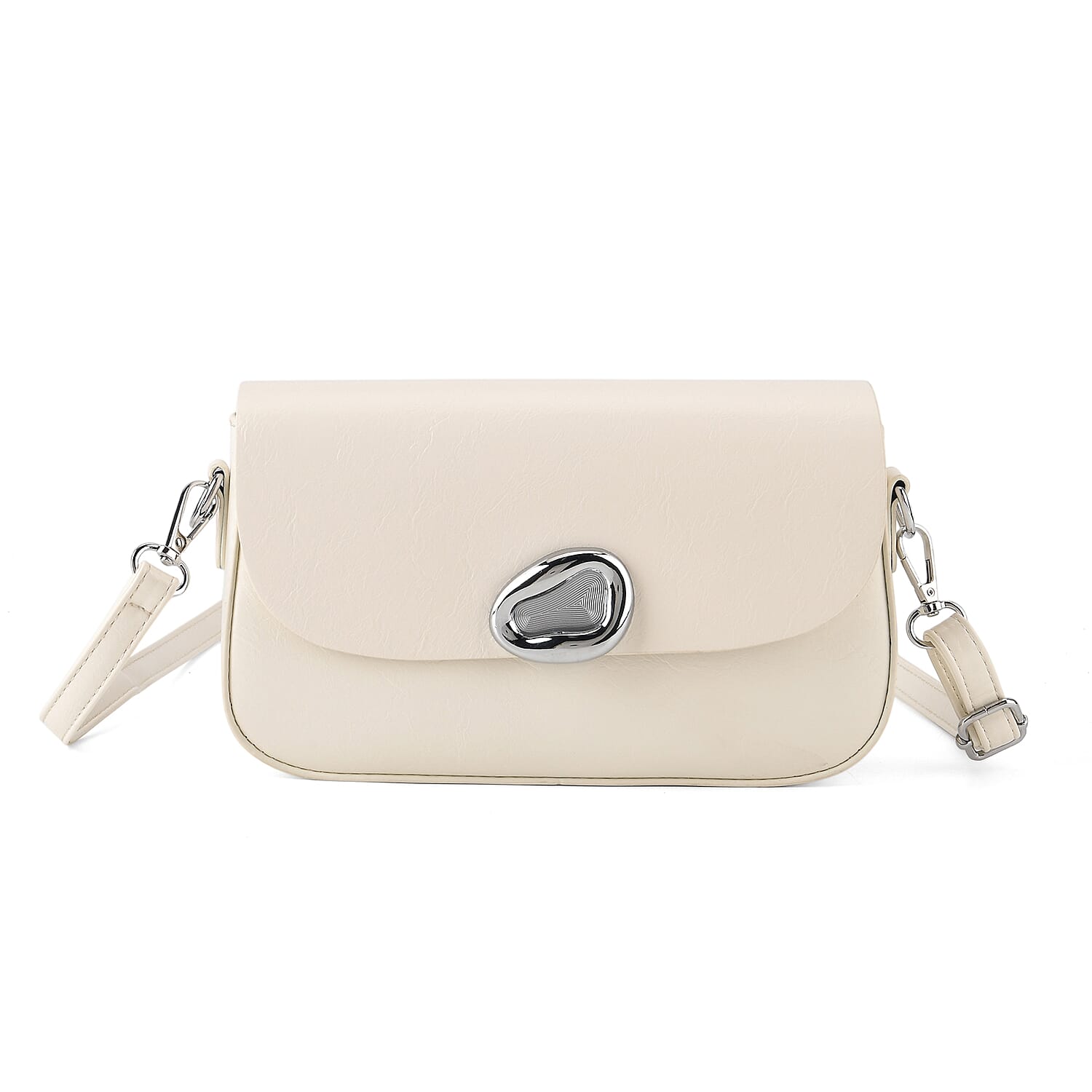 Sling Shoulder Bag with Adjustable Strap - Cream 8445301 6