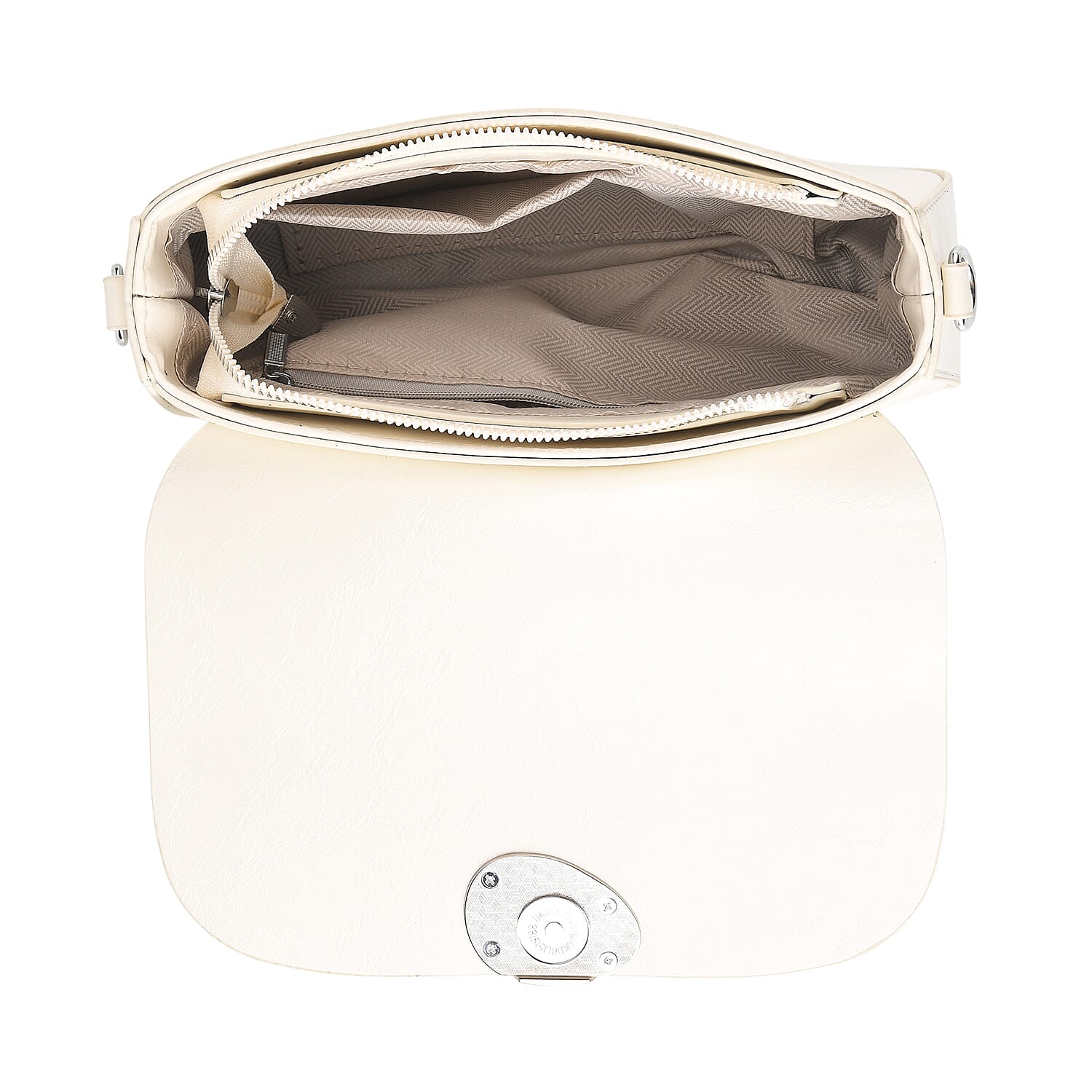Sling Shoulder Bag with Adjustable Strap - Cream 8445301 7