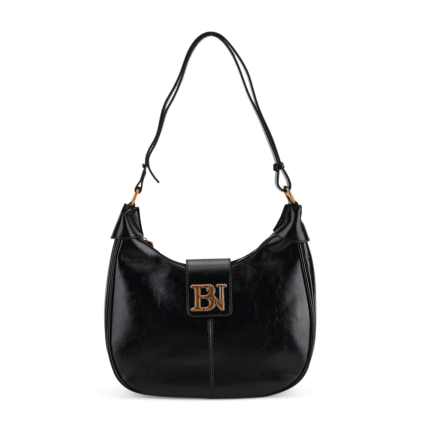 Closeout Deal - Designer Inspired -  Hobo Shoulder Bag - Black V32527013 0