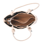 DESIGNER INSPIRED - Classic Structured Tote Bag - Beige