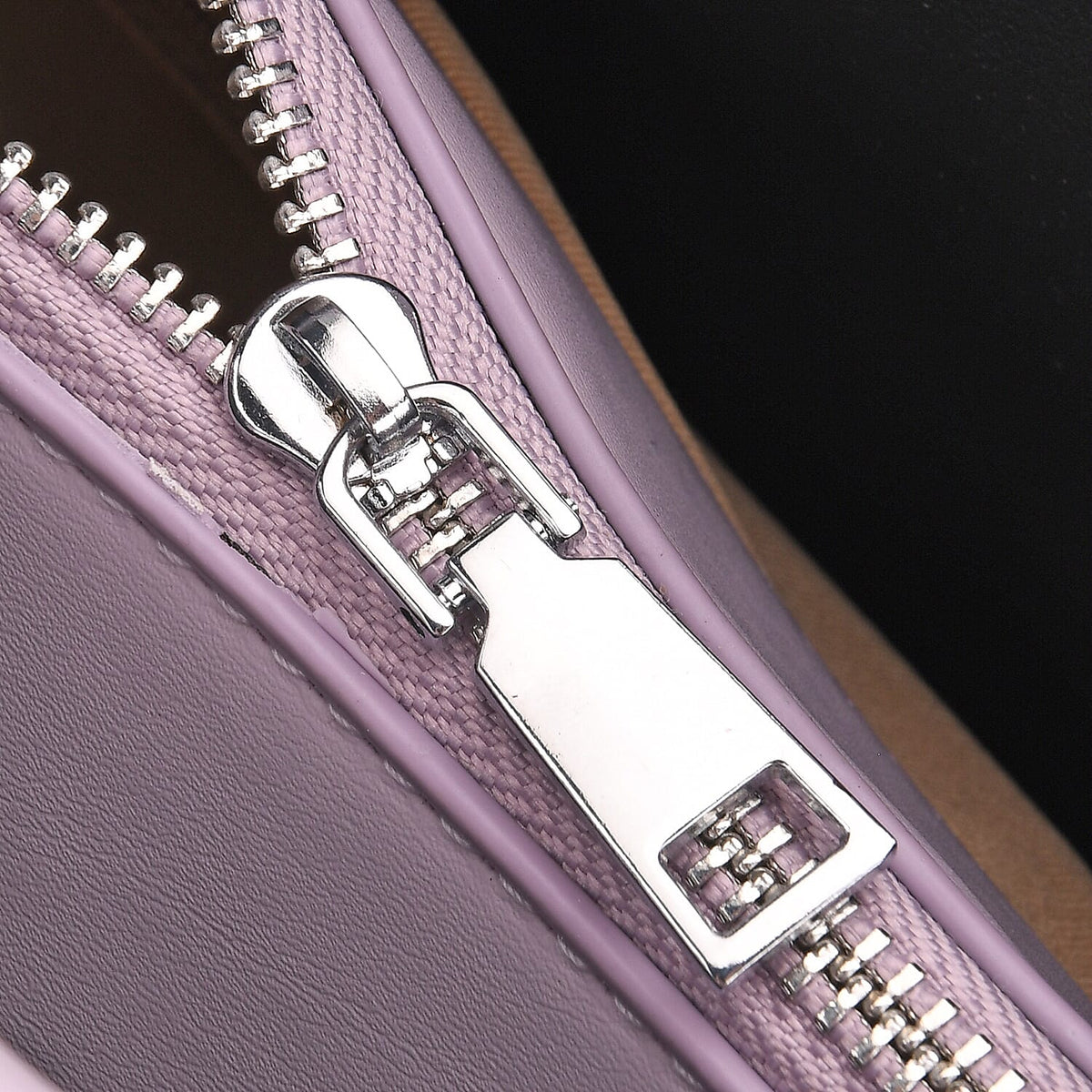 PU Patterned Tote Bag (Size 25x29x7 cm) - Purple &amp; Beige V32637674 6
