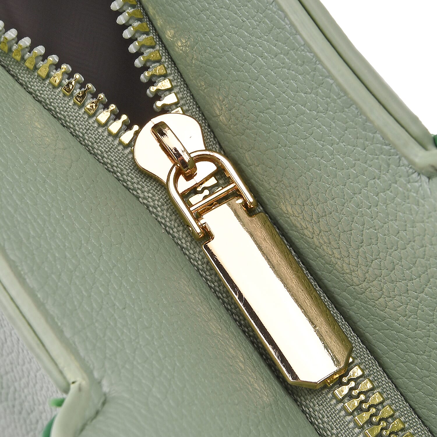 Elegant Two-Tone Tote Handbag for Everyday Use - Green &amp; Dark Green V32527760 6