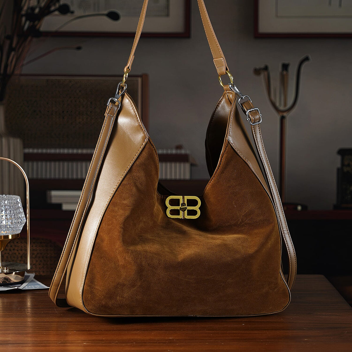 Women's Solid Tote Bag with Adjustable Strap 8253657 2