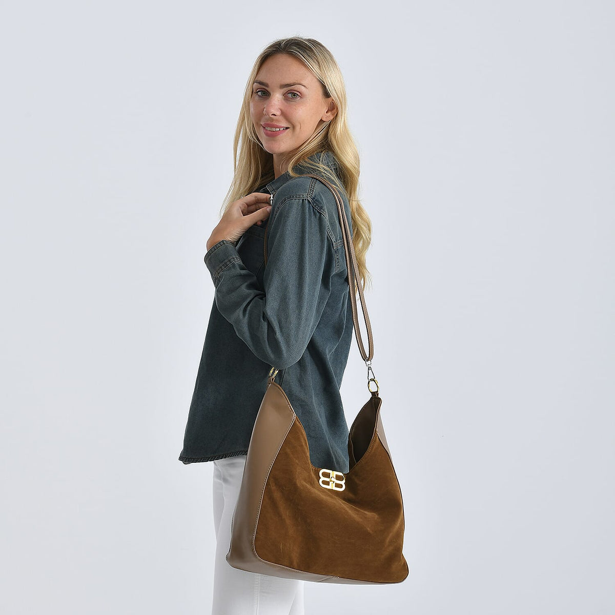 Women's Solid Tote Bag with Adjustable Strap 8253657 3