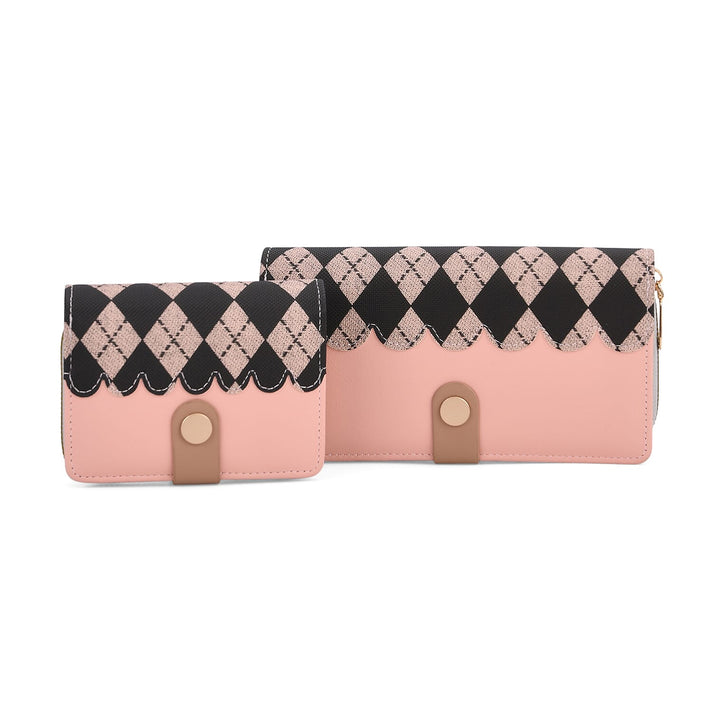 PU Patterned Wallet (Size 7x1x3 in) - Khaki &amp; Khaki V32647088 1