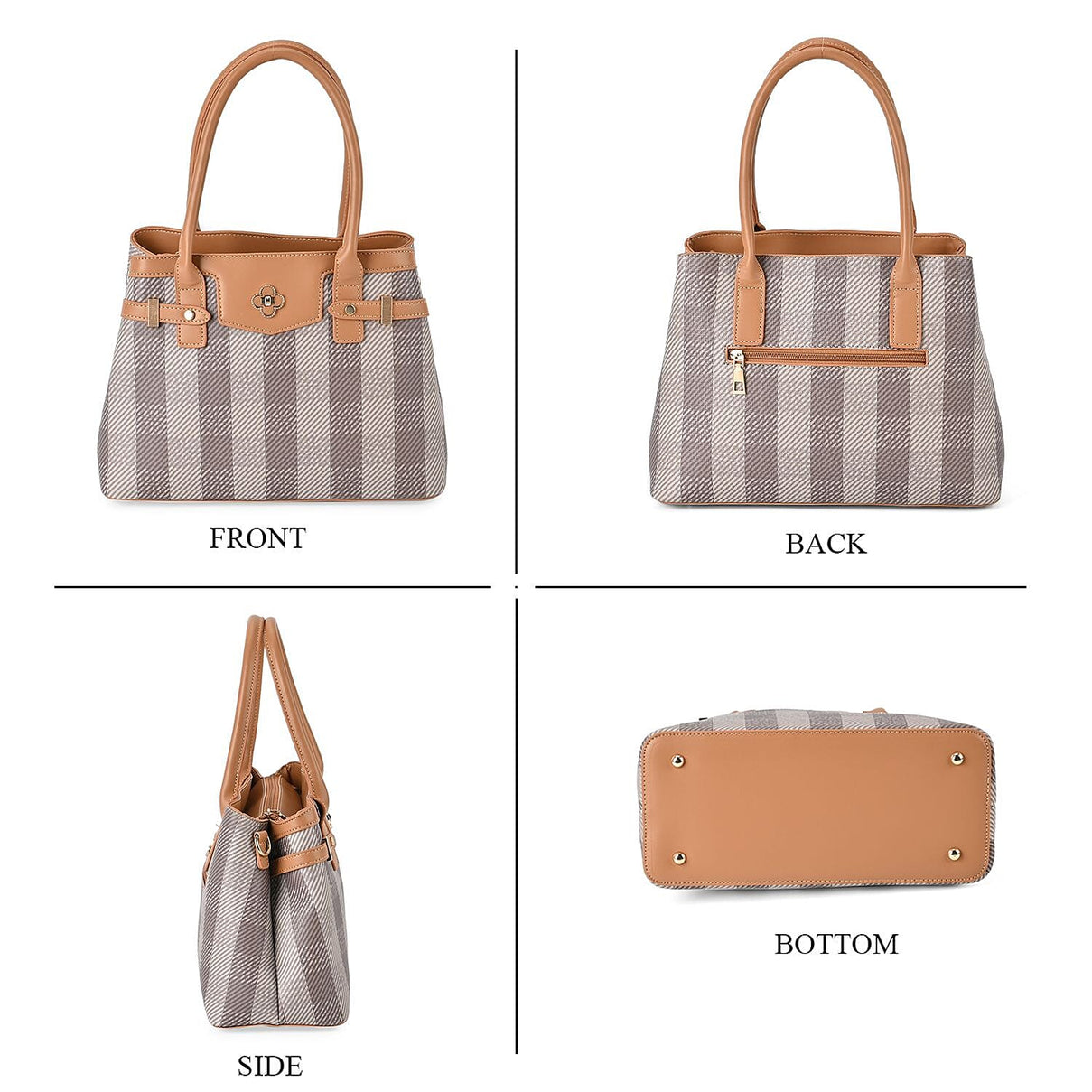 PU Plaid Crossbody Bag (Size 31x14x22 cm) 7640006 2