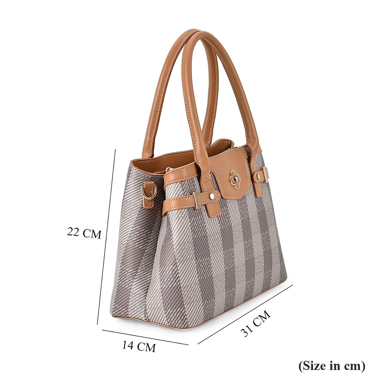 PU Plaid Crossbody Bag (Size 31x14x22 cm) 7640006 5