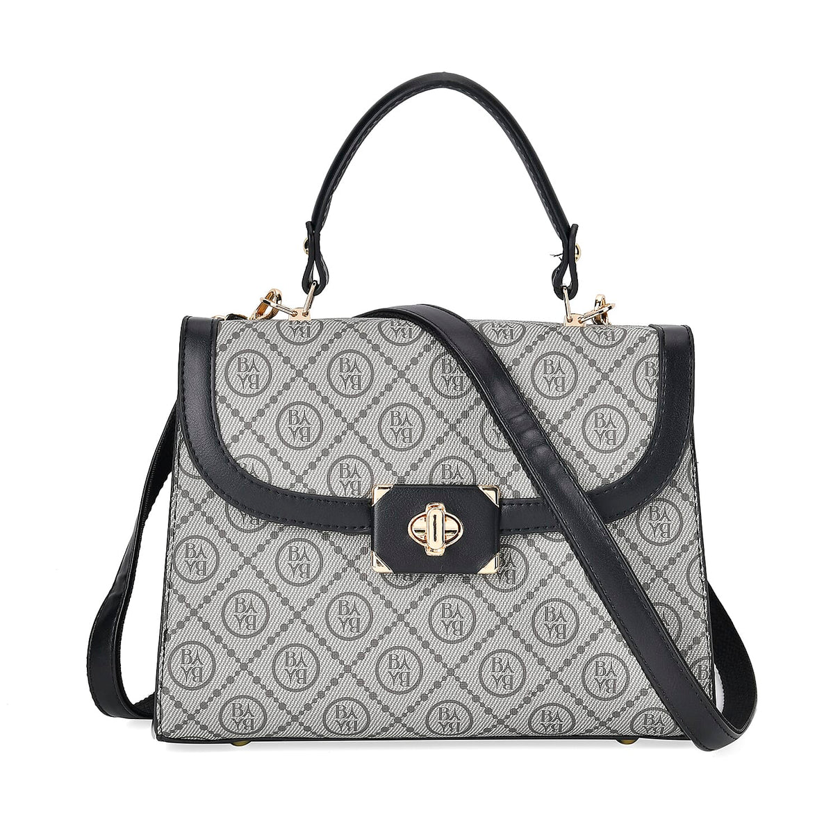 PU Printed Crossbody Bag with Handle drop with Detachable Strap 7726378 0