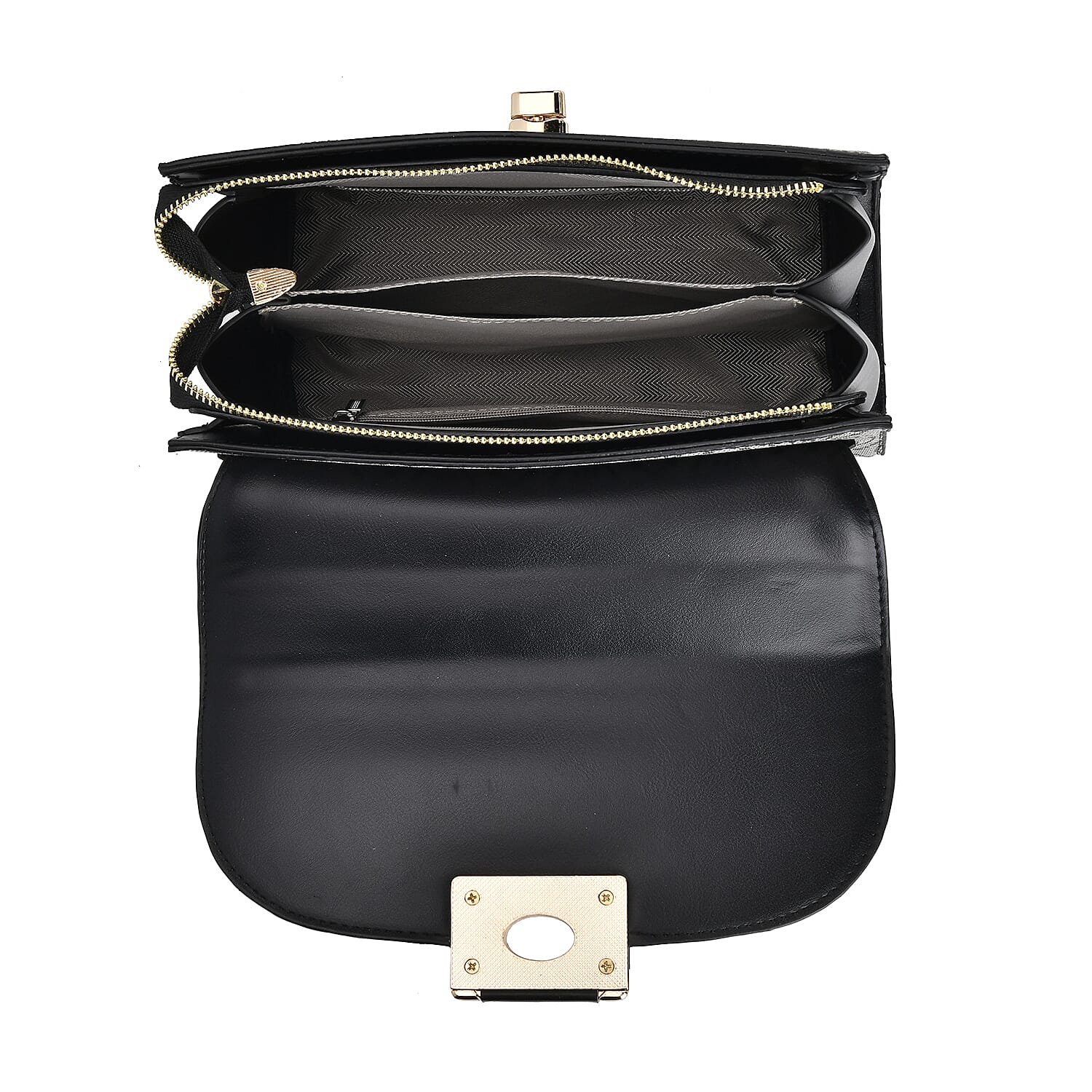 PU Printed Crossbody Bag with Handle drop with Detachable Strap 7726378 4