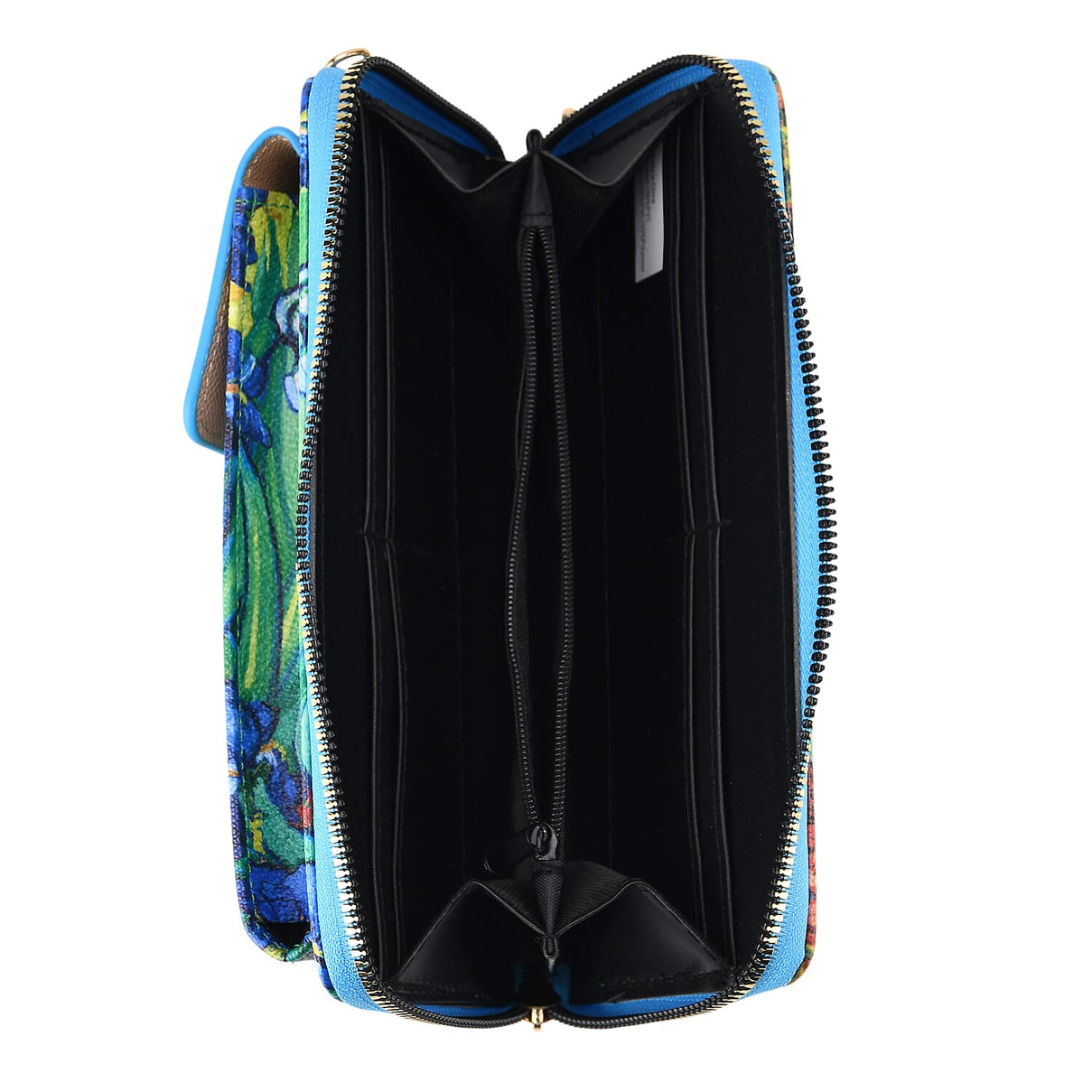 2-in-1 Printed Wallet &amp; Foldable Bag - Blue &amp; Light Blue 8252673 5