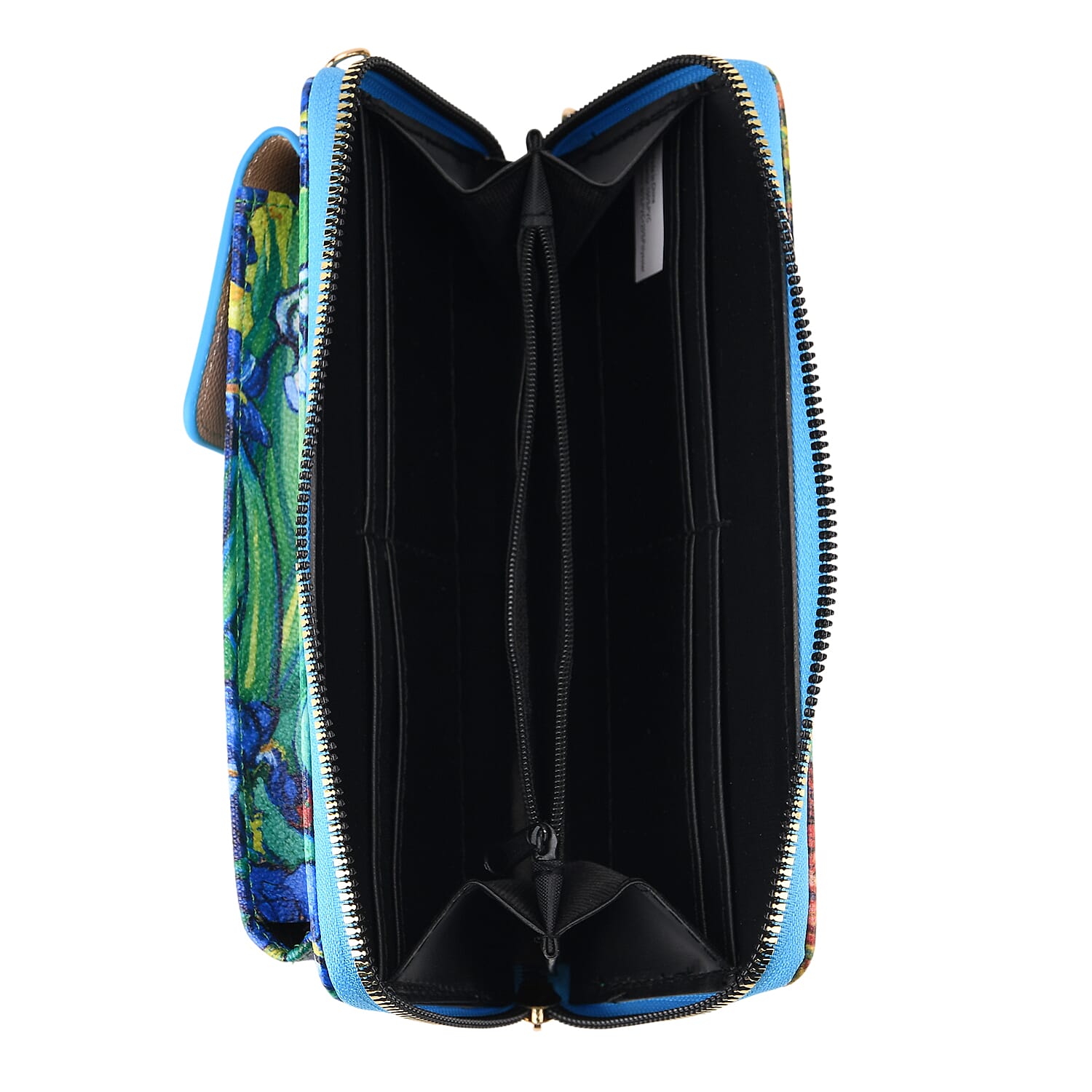 2-in-1 Printed Wallet &amp; Foldable Bag - Blue &amp; Light Blue 8252673 5