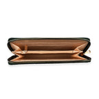 Crystal Studded Purse With Zipped Closure - Green