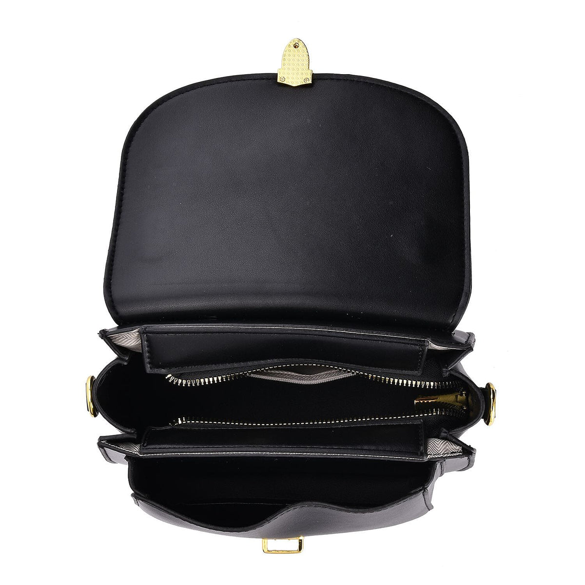 Closeout Deal Top Handle Crossbody Bag with Detachable Strap - Black 7545928 4