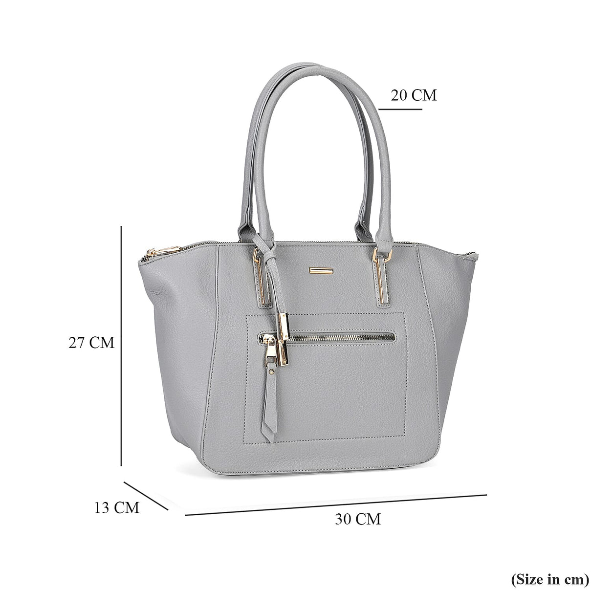 ONE TIME CLOSEOUT DEAL - Large Convertible Fully Lined Crossbody Bag  - Grey 7841299 10