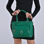 Solid Satchel Crossbody Bag - Green