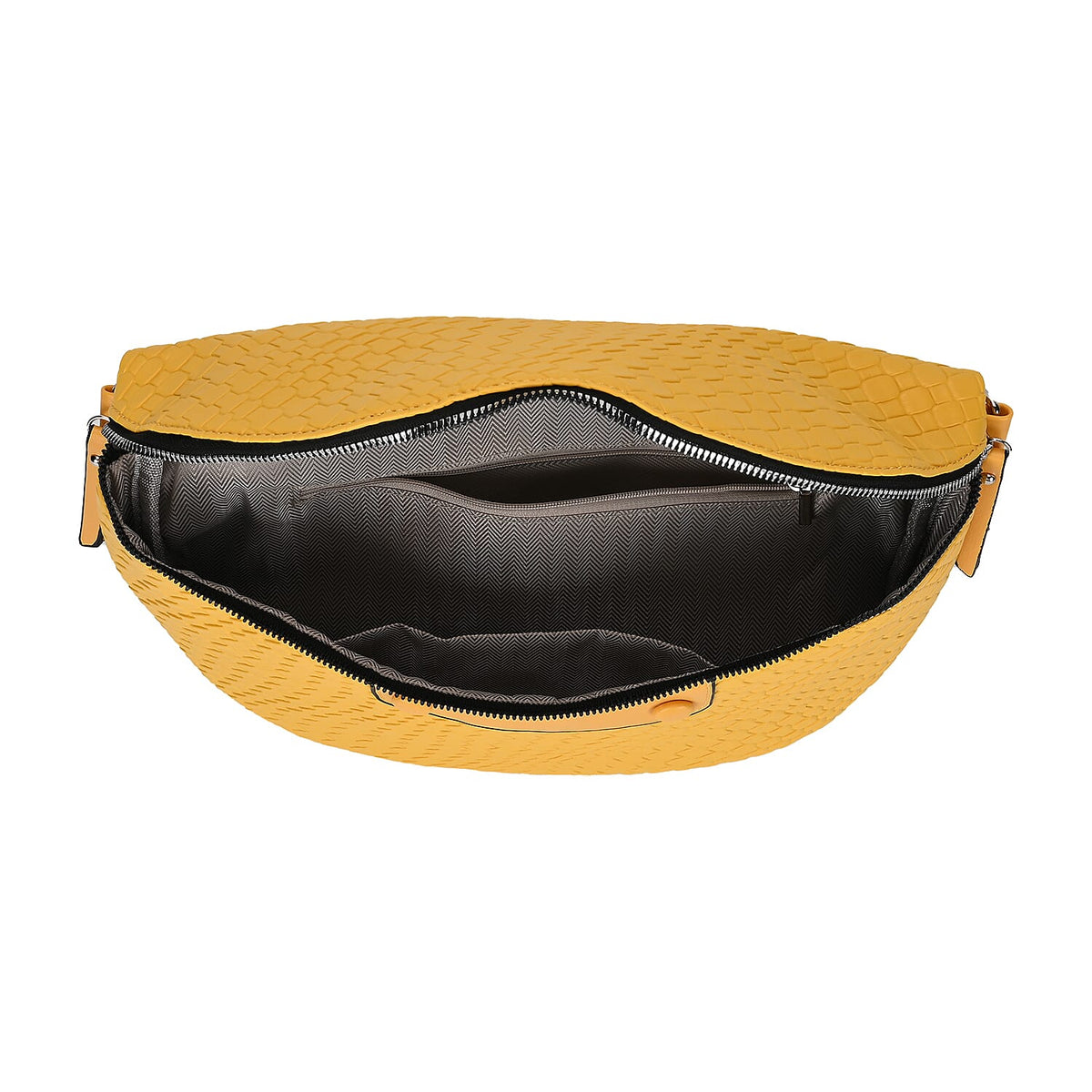 PU Solid Crossbody Bag (Size 33x11x24 cm) - Yellow &amp; Brown V32646591 10