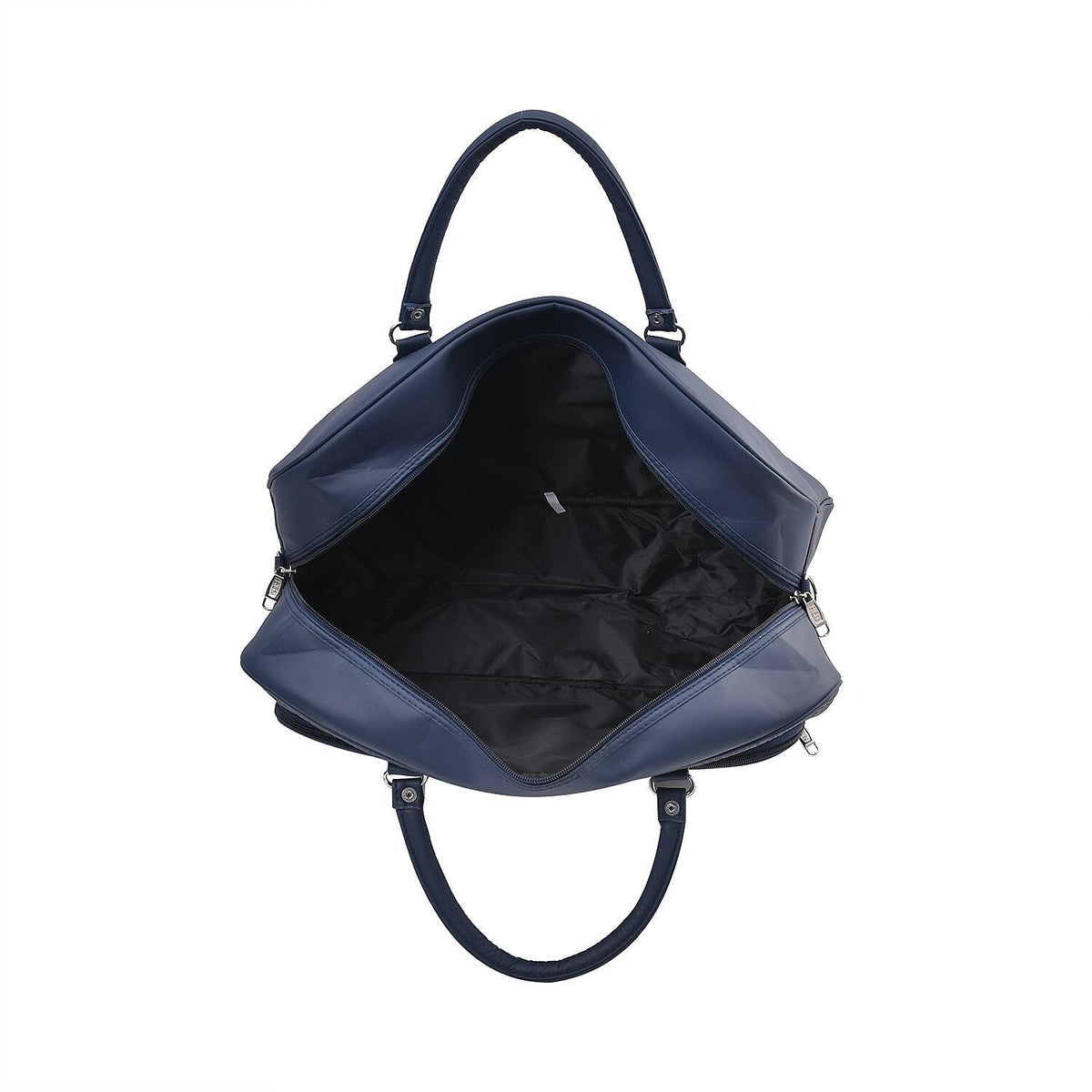 Closeout Deal - Leatherette Croc Embossed Holdall Travel Bag - Navy Blue 7227090 5