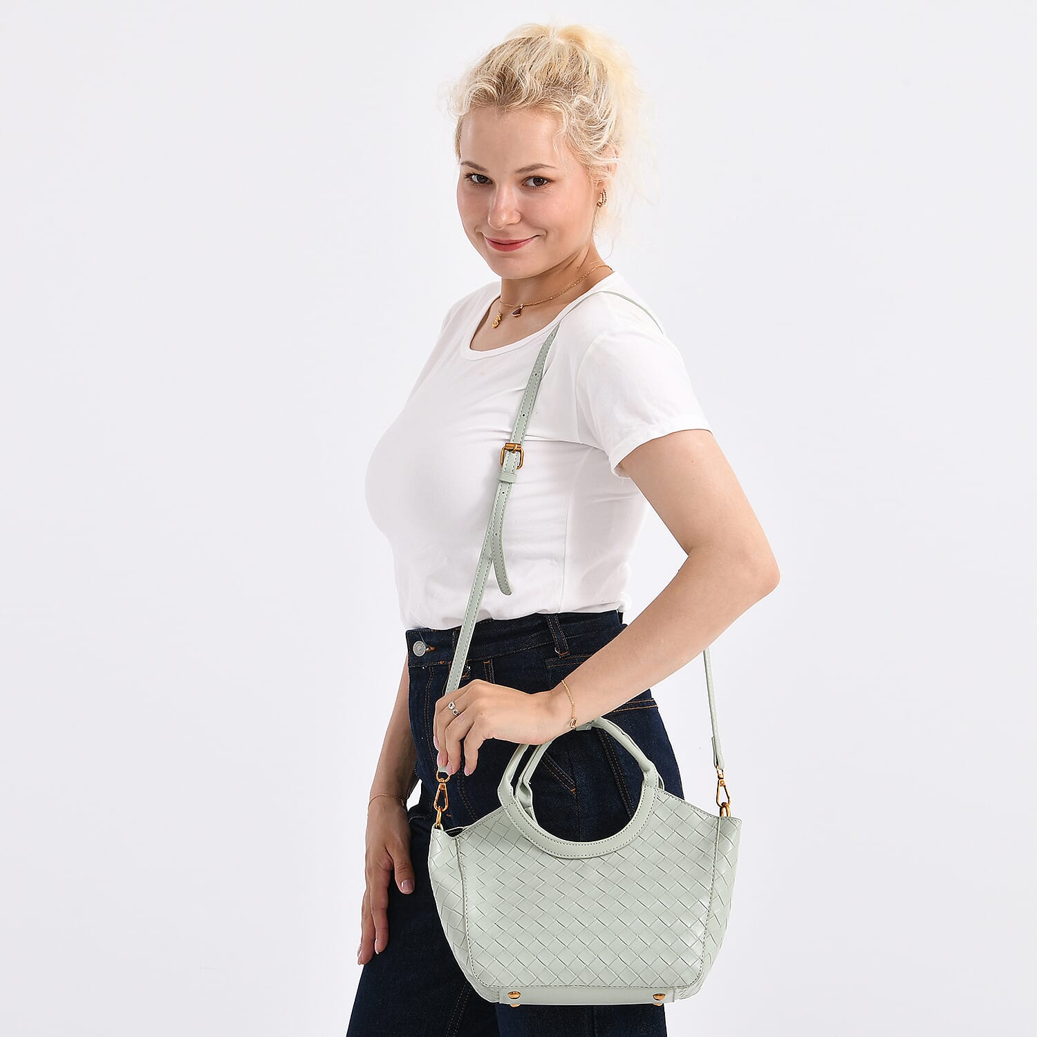 Womens Quilted Handbag with Adjustable Shoulder Strap 8024558 1