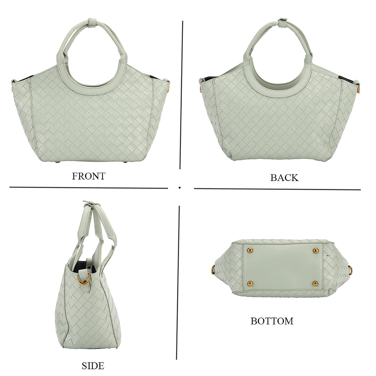 Womens Quilted Handbag with Adjustable Shoulder Strap 8024558 3