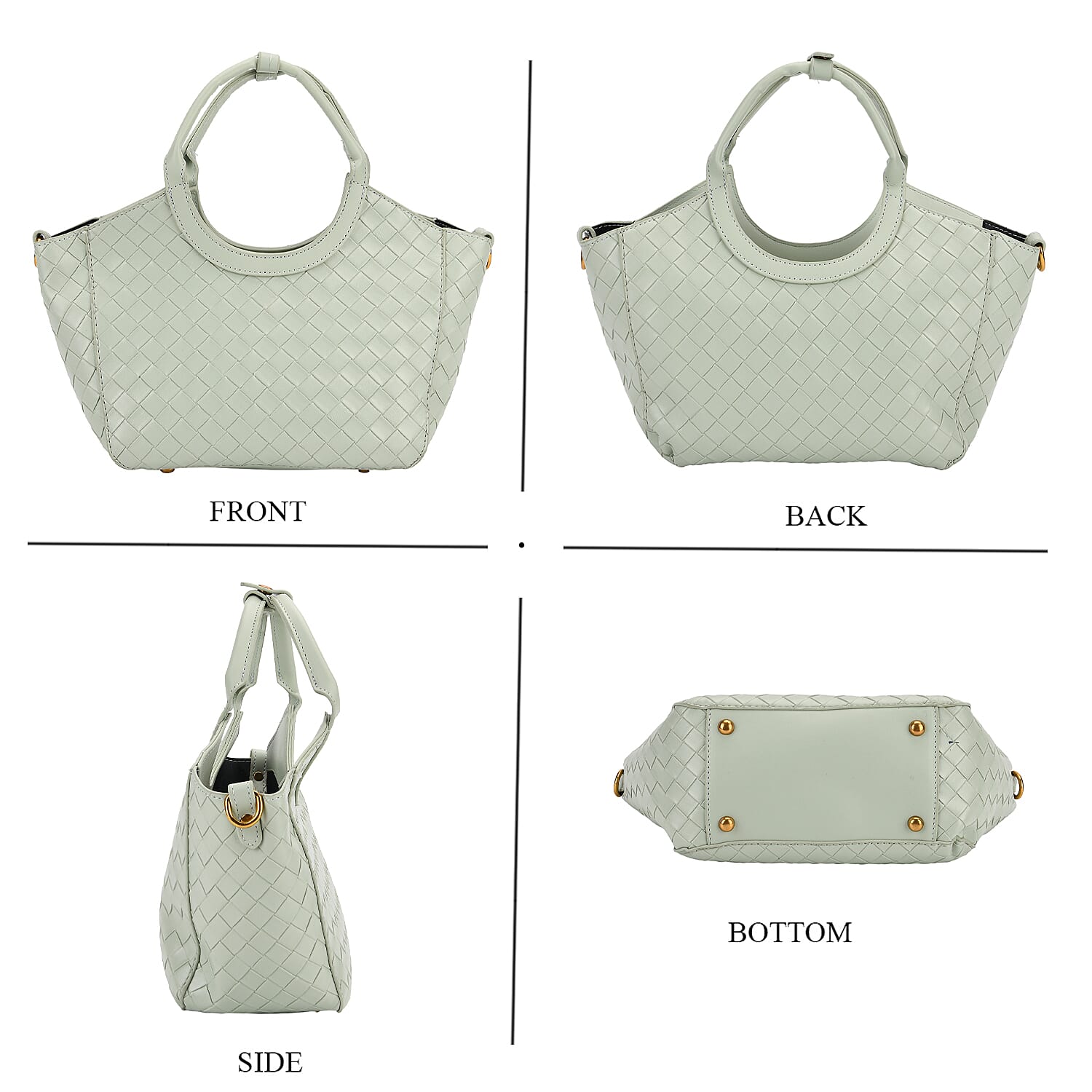 Womens Quilted Handbag with Adjustable Shoulder Strap 8024558 3
