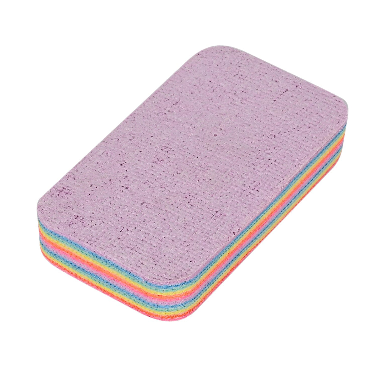 Set of 4 rainbow-coloured 12-layer microfiber sponge block is the ultimate solution for tackling messes in your kitchen, living room, and bathroom 7889135 3