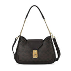 Guanchi Crossbody Bag with Exterior Zipped Pocket - Dark Coffee