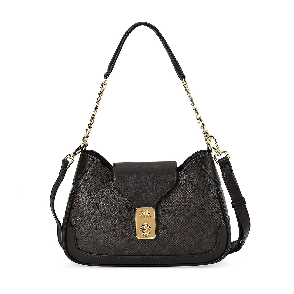 Guanchi Crossbody Bag with Exterior Zipped Pocket - Dark Coffee 7671117 0