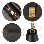 Guanchi Crossbody Bag with Exterior Zipped Pocket - Dark Coffee