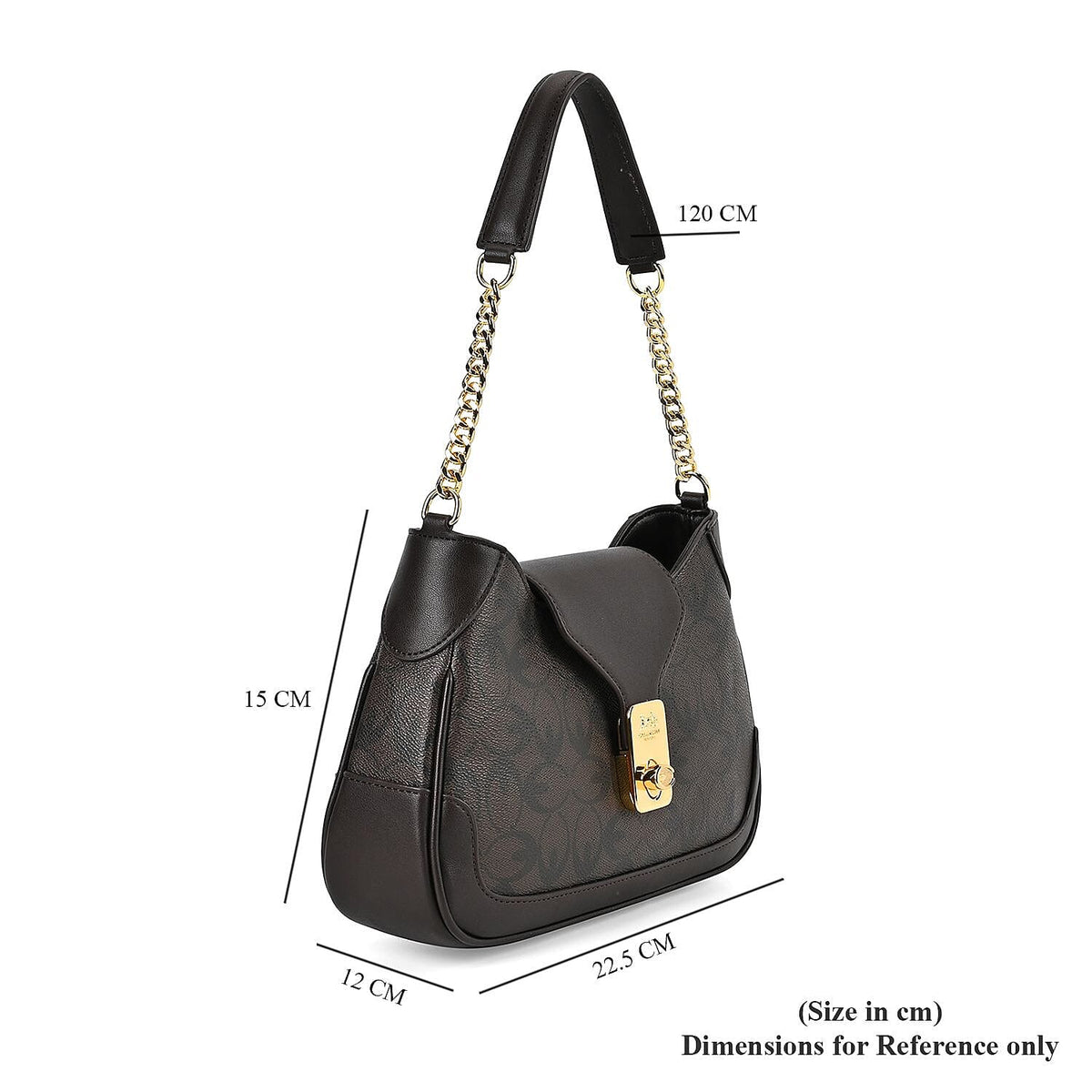 Guanchi Crossbody Bag with Exterior Zipped Pocket - Dark Coffee 7671117 7