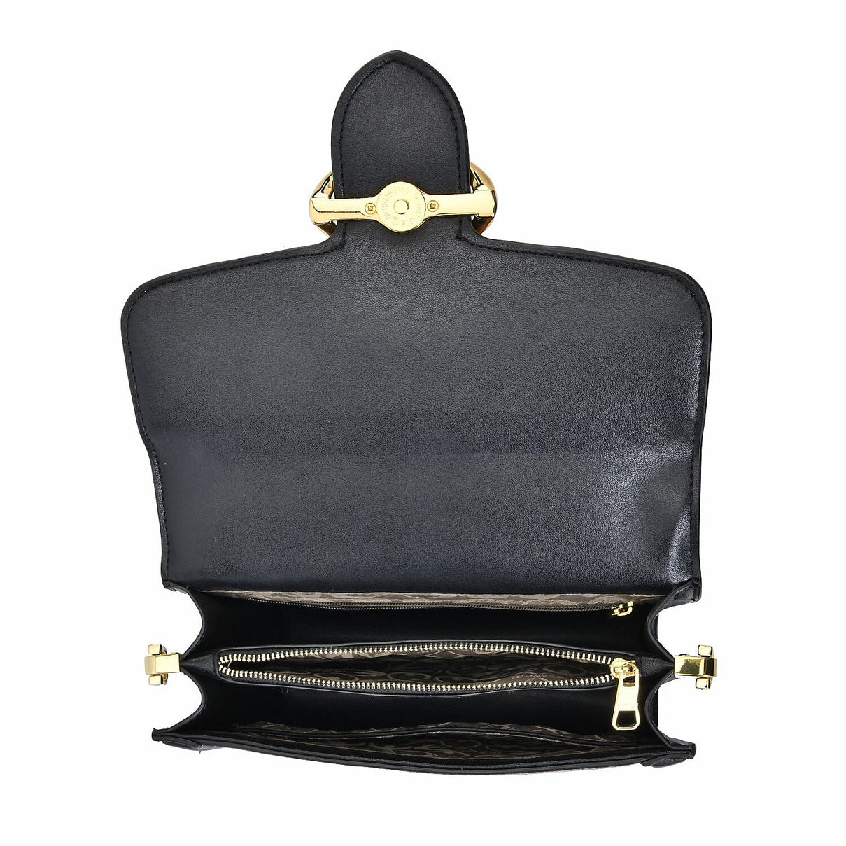 New Designer Launch GUANCHI New York Oval Pattern Cossbody Bag With Handle Drop &amp; Shoulder Strap - Brown &amp; Black 7567649 4
