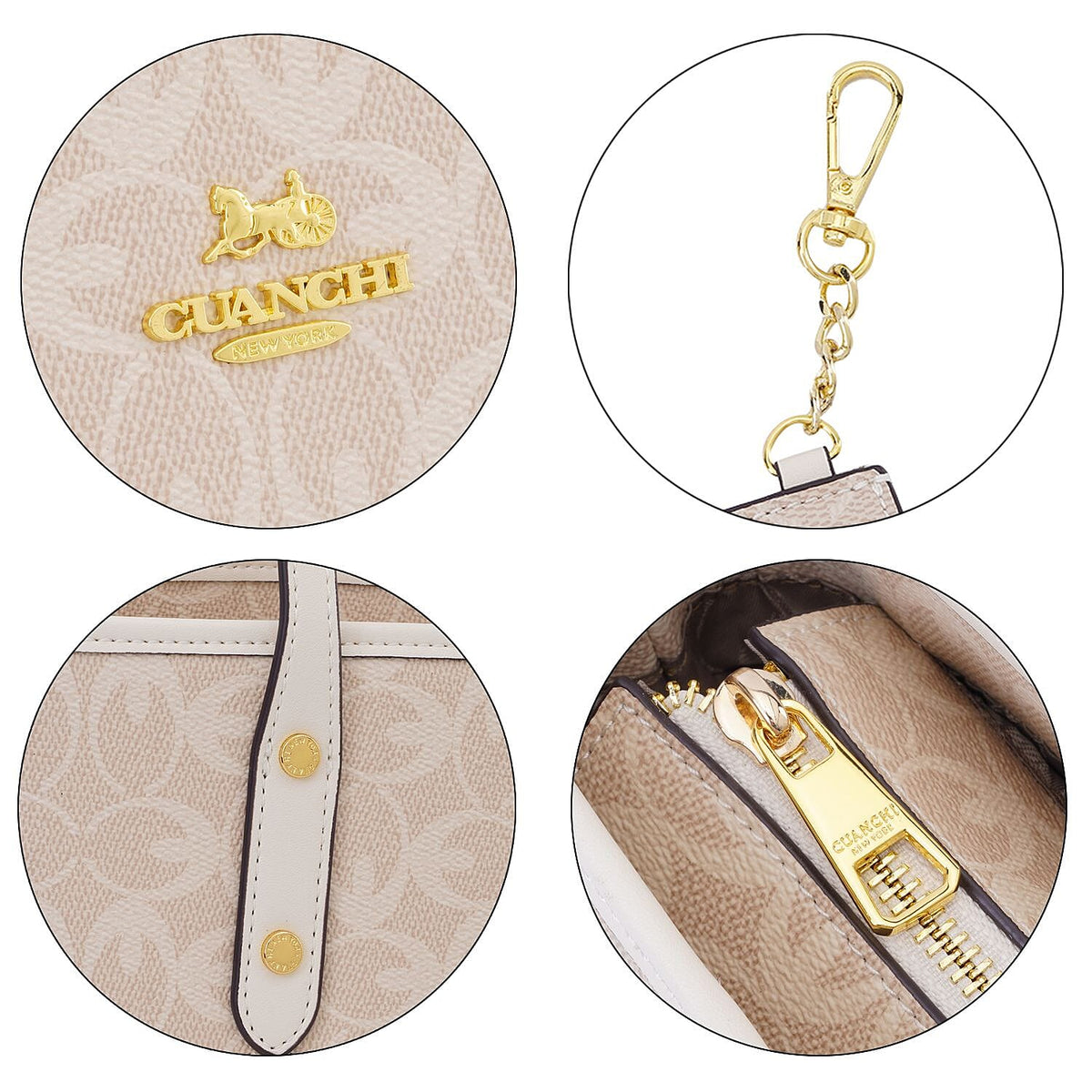 GUANCHI PU Tote Bag with Pouch 7567578 4