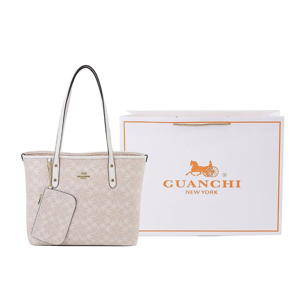 GUANCHI PU Tote Bag with Pouch 7567578 5