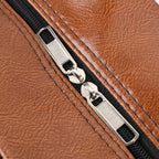 Quilted Weekender Travel Style Duffle Bag with Shoulder Strap - Brown