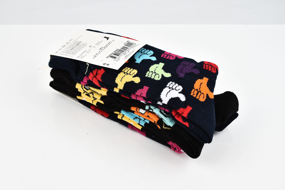 Branded Close Out - 4 Pairs - Organic Combed Cotton - Animal  and Dots Pattern Socks 7617156 5