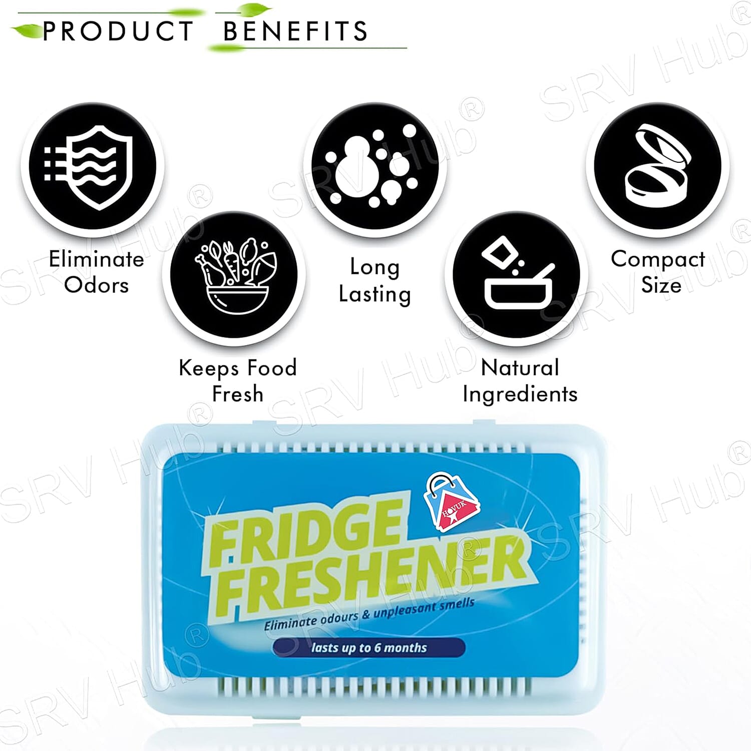 Brand New Pack of 2 Fridge Freshener - Blue 8529399 3